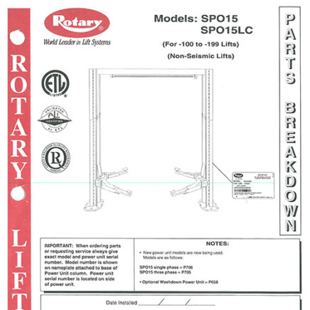 SPO15 & SPO15LC 100 Series